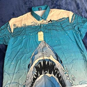 Men’s Hardaddy ‘Jaws’ summer short sleeve button down